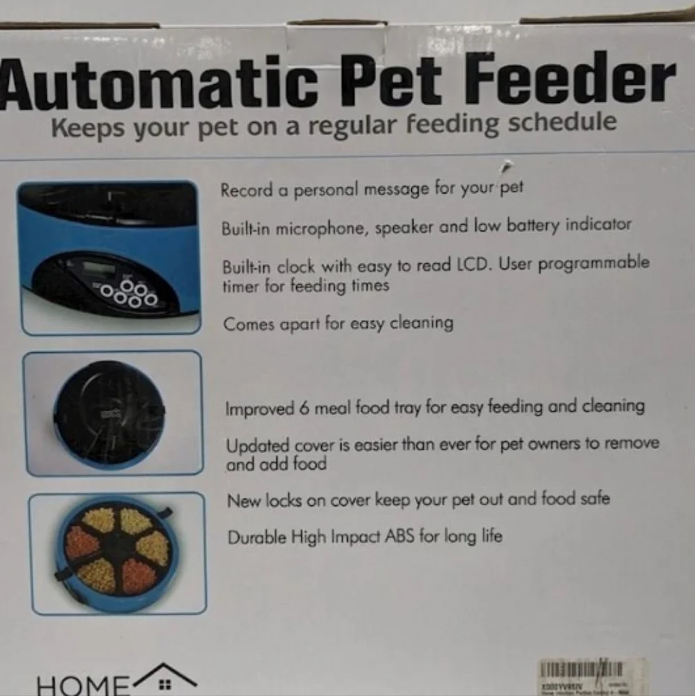 SCCL Pet automatic feeder dog/cat food timing feeding disc shaped pet feeder